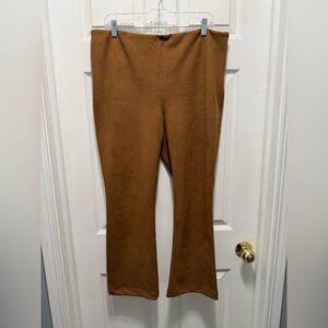 Tuckernuck Brown Tan Faux-Suede Stretchy Pants